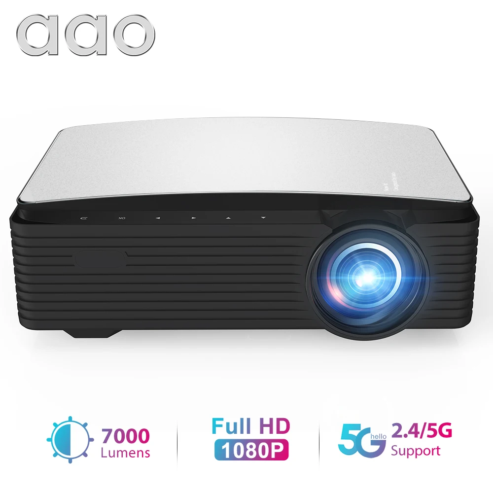 

AAO YG650 Full HD 2K 4K Video 1080P Projector YG620 Upgrade Video Home Theater 3D Movie Beamer Game Movie LED Projector