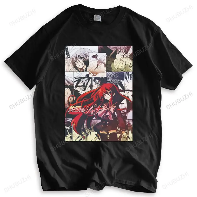 

Футболка мужская с коротким рукавом, модная брендовая тенниска в стиле аниме, Смешная майка в стиле унисекс, шакюган, не Шана, манга, полоска