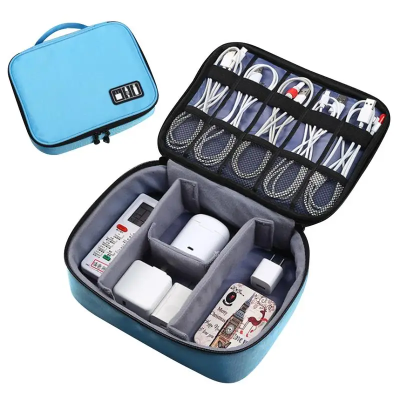 

Органайзер для гаджетов и кабелей, дорожная Портативная сумка для хранения электронных аксессуаров, чехол для кабеля, чехол для Power BankHolder