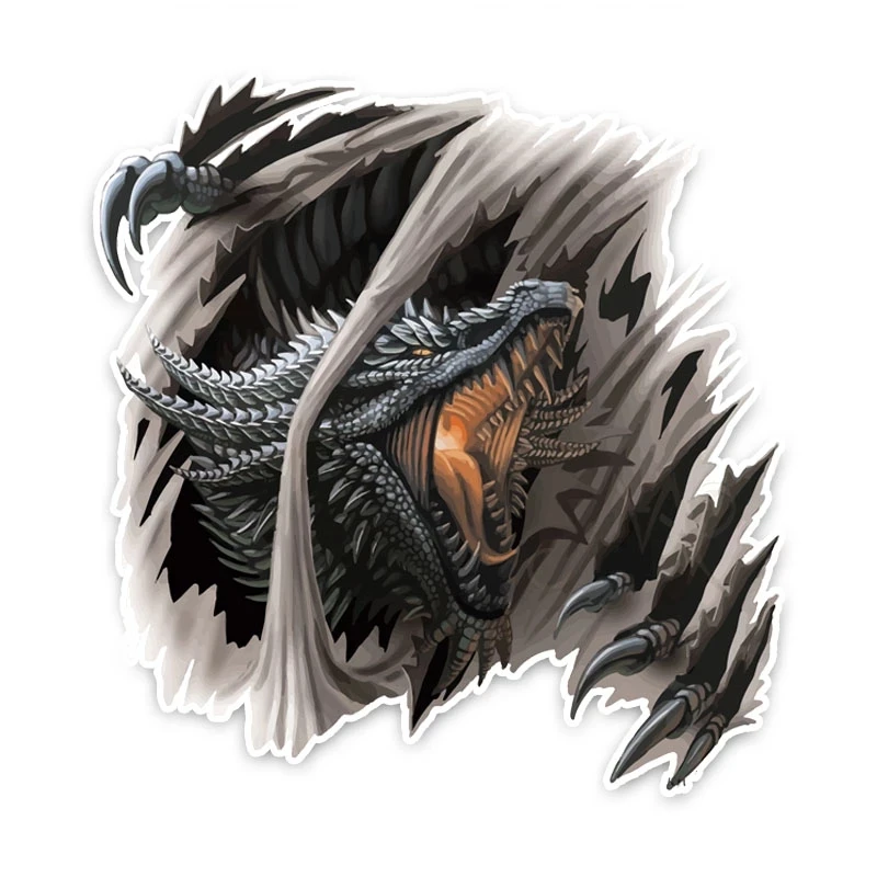 

Various Sizes Personality PVC Decal Dragon Animal Waterproof Car Sticker on Motorcycle Laptop Decorative 20cm*20cm