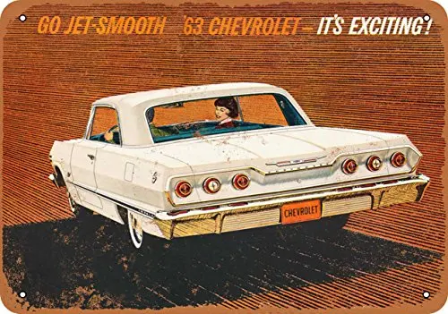 

Металлическая вывеска Chevy Impala 1963