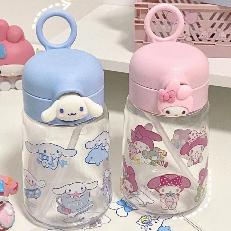 

Sanrio Kawaii Anime Cartoon Cute Kulomi Cinnamon Roll Summer Drinking Water Straw Cup Portable Water Cup Kettle Cup Wholesale