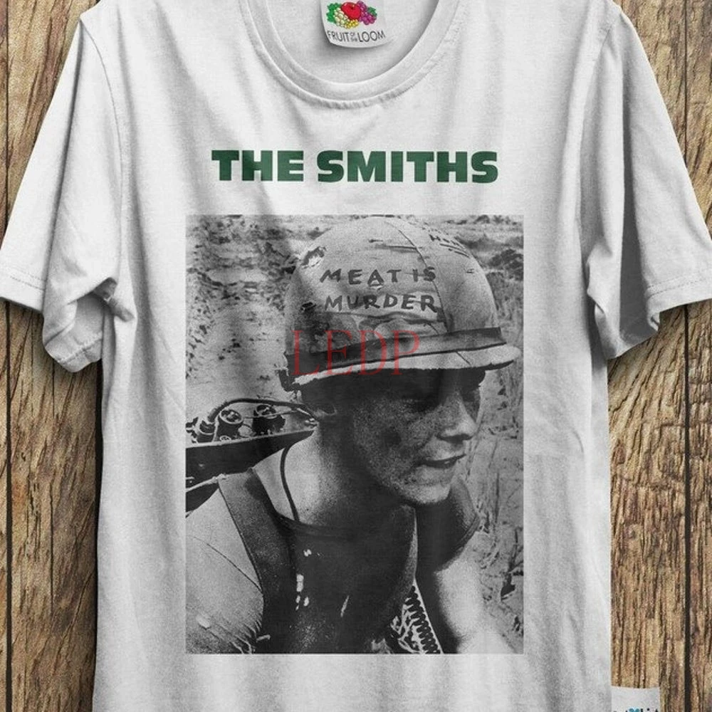 

The Smiths Meat Is Murder Alternative Rock Band Morrissey T Shirt Vintage The Smashing Pumpkins Siamese Dream White Black Men