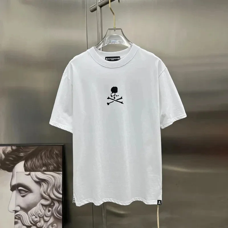 

2023 Summer Mastermind World Short Sleeve T-Shirt Fashion Trend MMW Tees Skull Cotton Casual Plus Size Tops For Men and Women