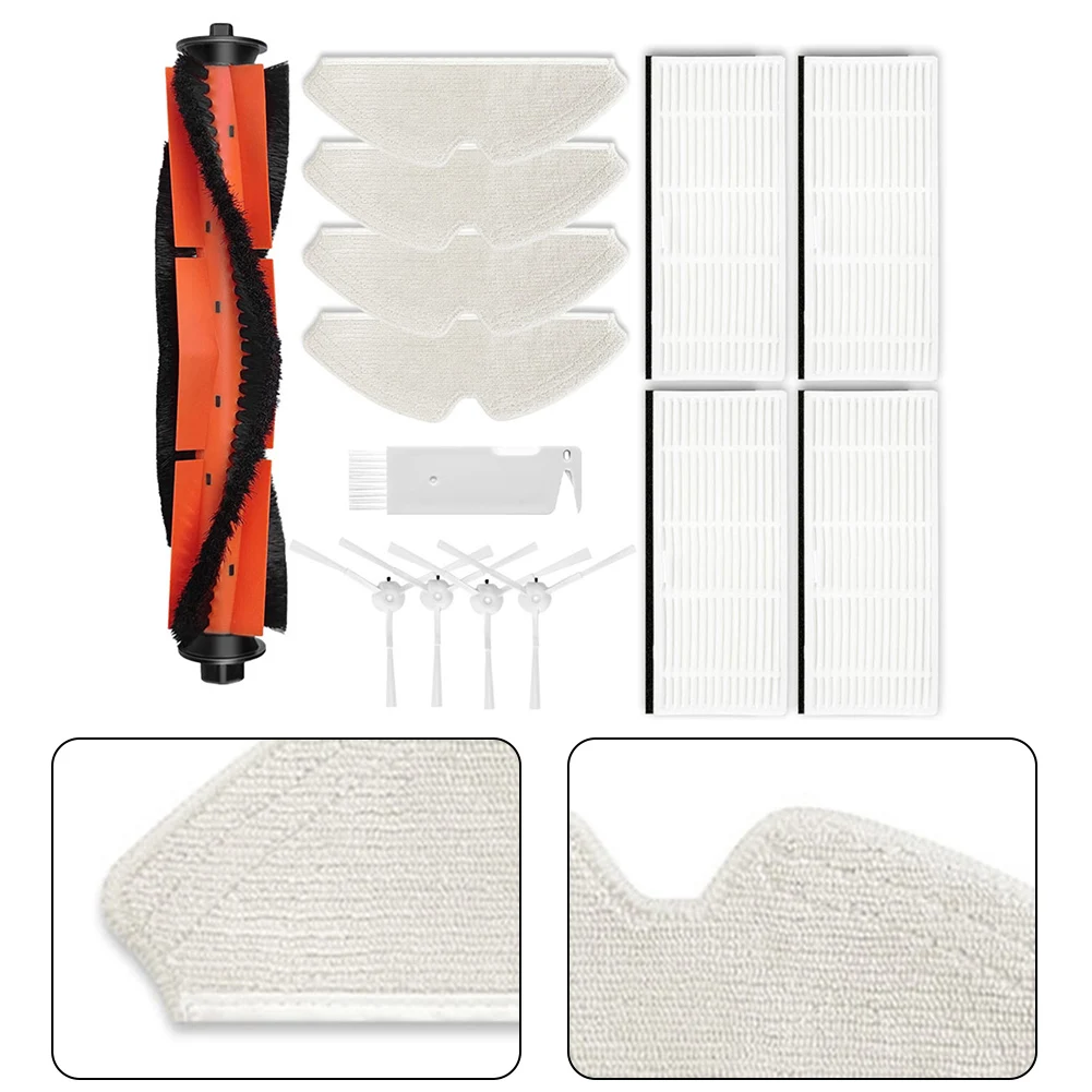 

Main Side Brush Filter Set For Kyvol R9 Robot Vacuum Cleaner Spare Parts Main Side Brush Hepa Filter Mop Rag Cloth Dust Bag