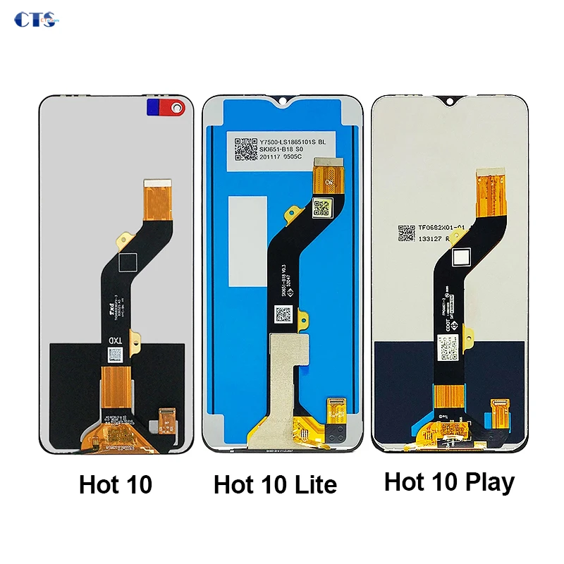 

LCD For Infinix Hot 10 Lite X657B Display For Infinix Hot 10S/10T X689 Touch Screen Hot 10 Play X688 Digtizer For Infinix Hot 10