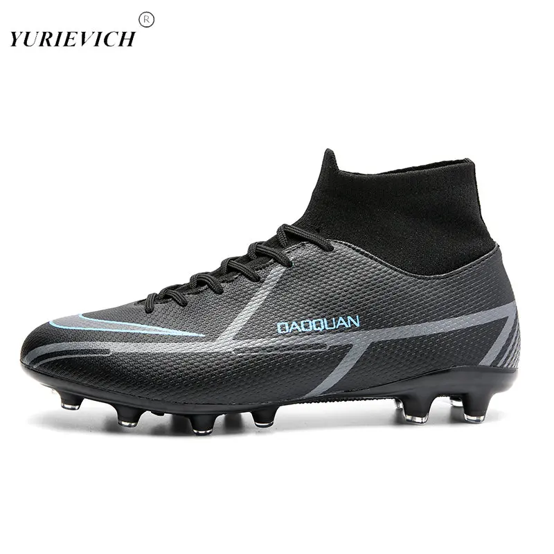 

New Football Shoes Men High Ankle Splint Grass Training Football Sneakers TF/FG Ultra Light Trendy Football Sneakers Size 35-47