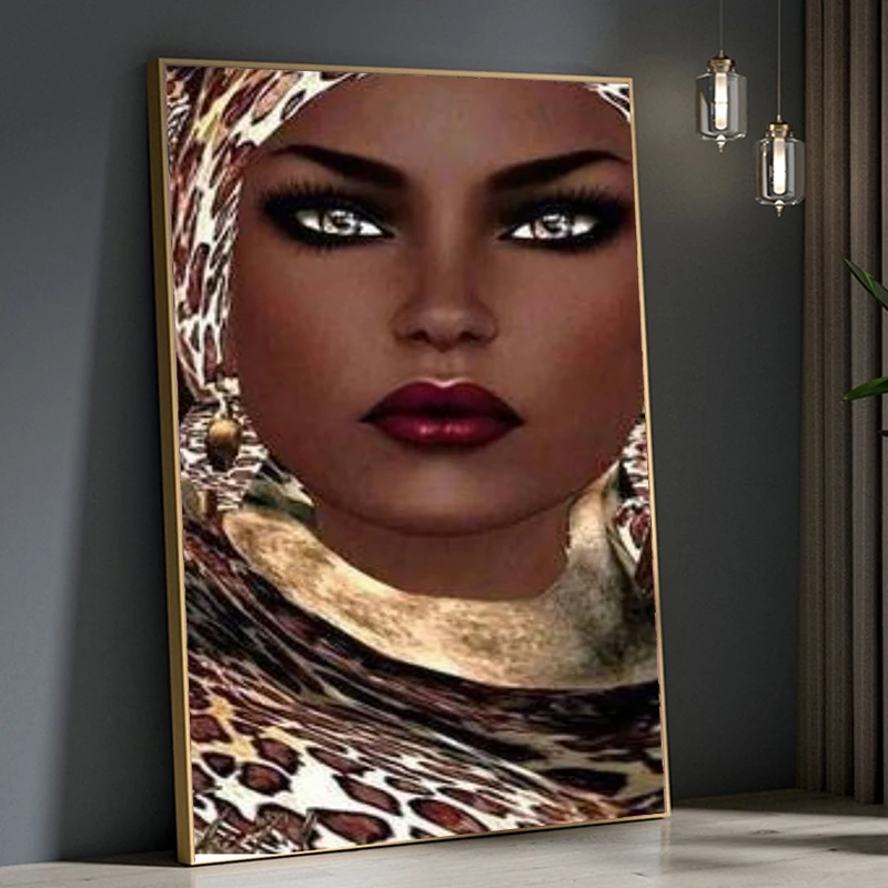 

Diy Diamond Painting African Beauty Full Diamond Mosaic New Arrival 5d Diamond Embroidery Rhinestone Art Painting Home Decor