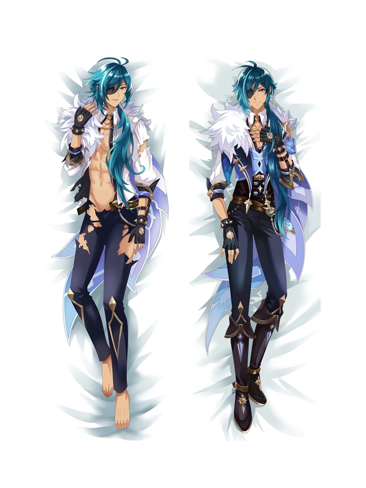 

New Design June 2021 Update Genshin Impact Key Roles Kaeya Pillow Cover Otaku Japanese Anime Dakimakura body Pillowcase