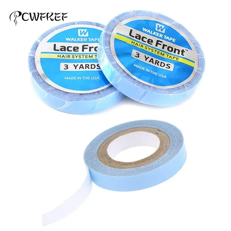 

1 Roll 0.8cm 3 Yards Super Hair Blue Tape Double-Sided Adhesive Tape For Hair Extension/Lace Wig/Toupee