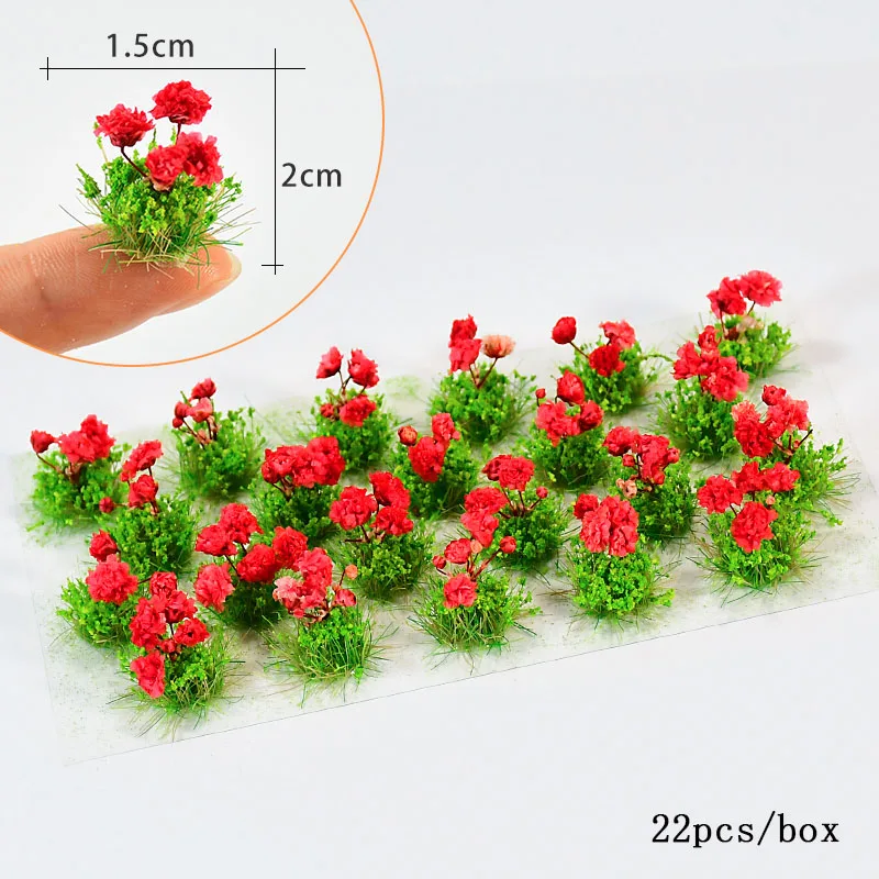 

Diy Dollhouse Accessory Simulation Miniature Flower Cluster Model Plant Materials Indoor/Outdoor Build Scene Layout Diorama Kits
