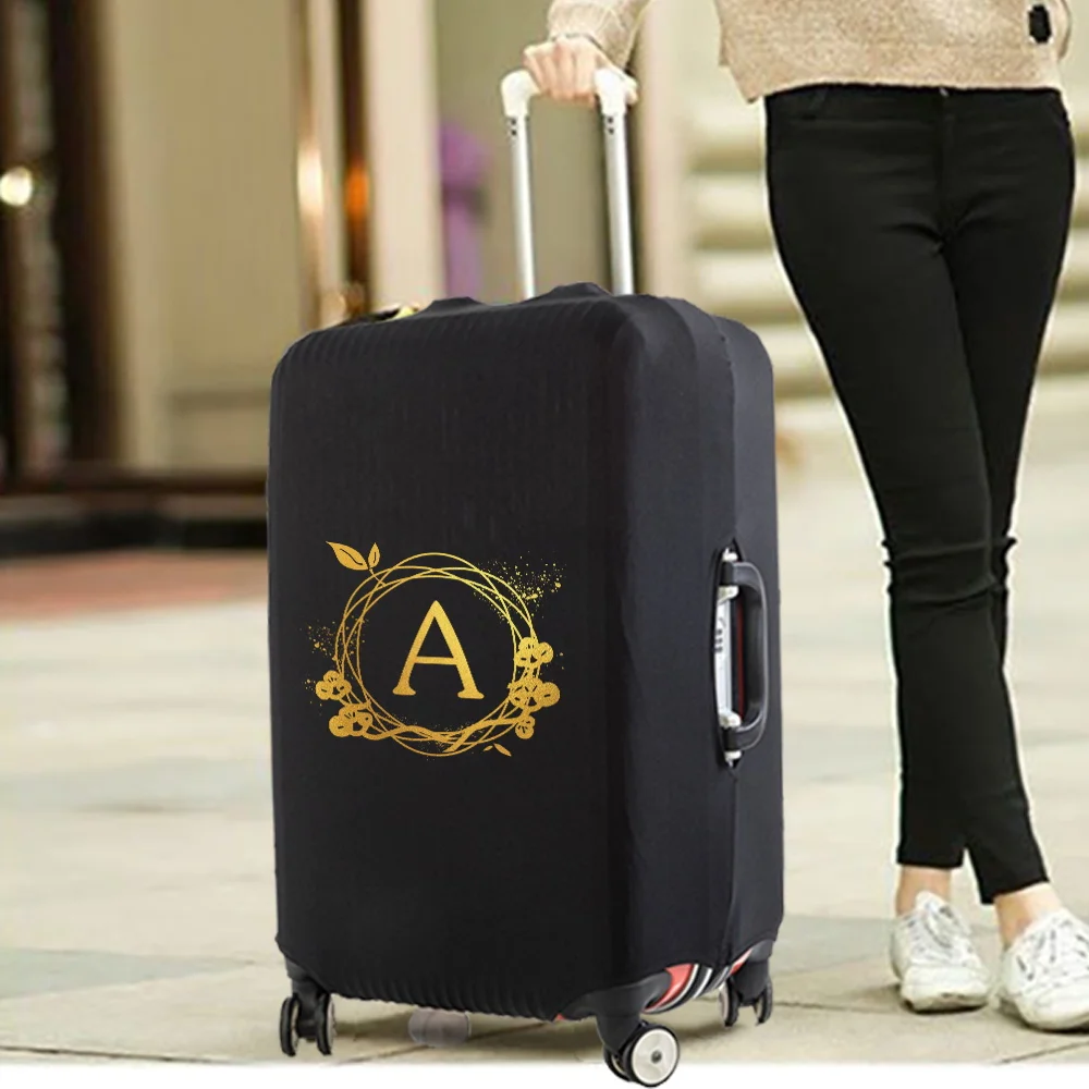 Wreath Pattern Luggage Thicken Elasticity Cover Dust Cover Travel Accessories Trolley Baggage Cover for 18-32 Inch Suitcase Case