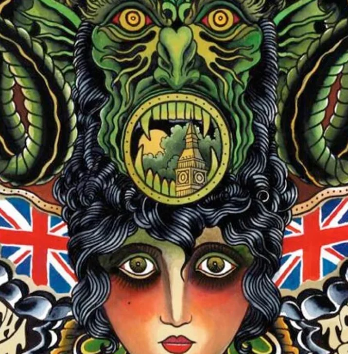 Великолепный Британский злодей из Лондона страшный Женский творческий постер в