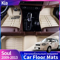 custom car floor mats for kia soul 2010 2011 2012 2013 auto interior details car styling accessories carpet protect the car