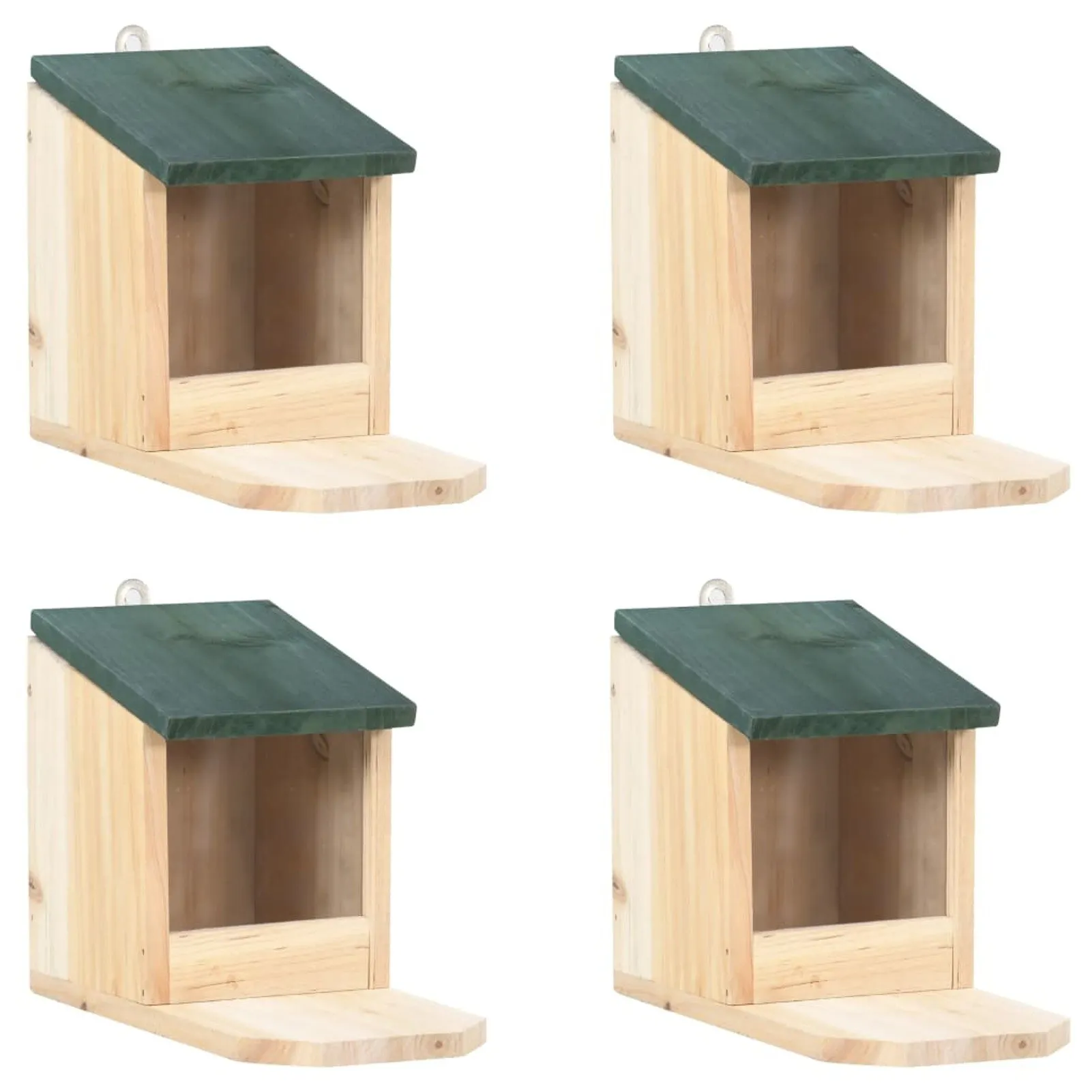 

Squirrel Houses 4 pcs Firwood