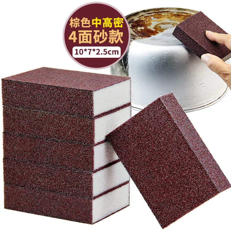 

Kitchen Cleaning Brush Sponge for Cooktop Pot Tools Gadgets Magic Eraser Carborundum Removing Rust Descaling Emery Clean Rub