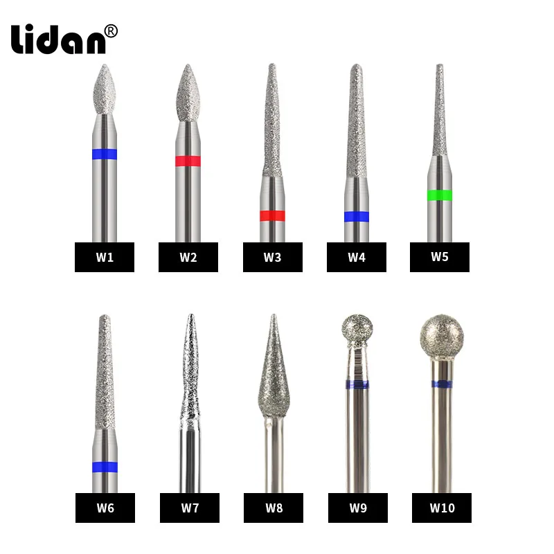 Best Diamond Head Nail Polishing Head Nail Drill Bit Electric Nail File Nail Foot Cuticle Cleaning Tools Nail Art Tools