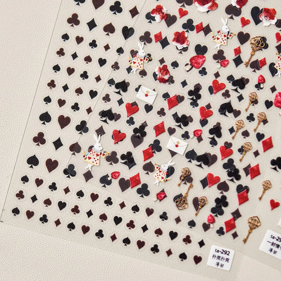 Самоклеящиеся 3D-Наклейки для дизайна ногтей наклейки маникюра акварель кролик