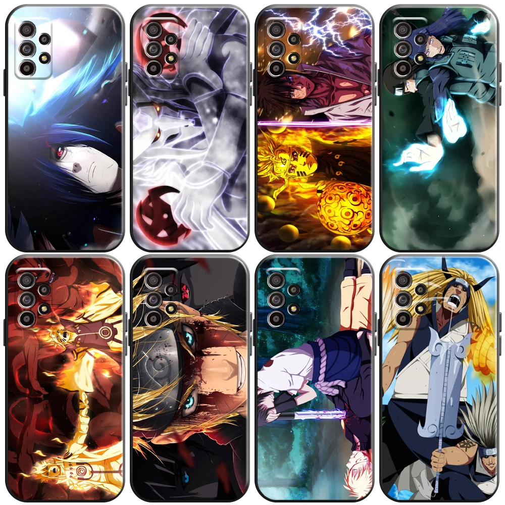 

Japan NARUTO Anime Phone Case For Samsung Galaxy A01 A02 A10 A10S A20 A22 4G 5G A31 Funda Liquid Silicon Back Soft Black Coque