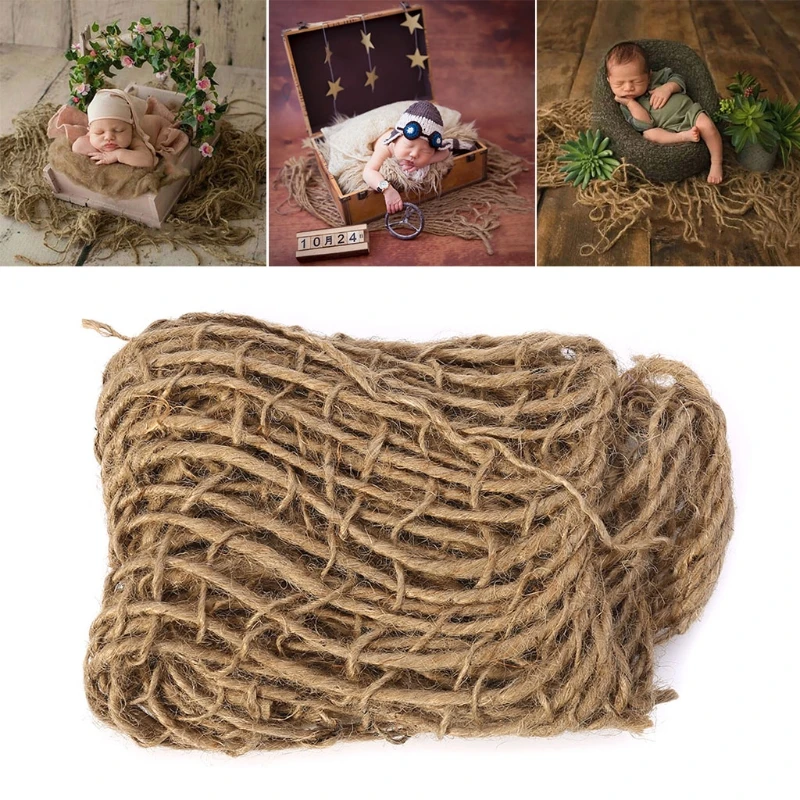 

Newborn Photography Prop Photography Baby Props Chunky Burlap Layer Net Hessian Jute Backdrop Blanket Photo Props Studio Accesso