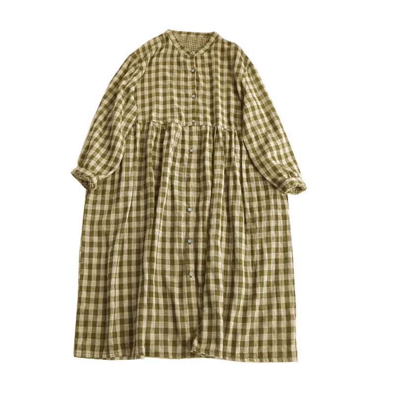 

Детское клетчатое Повседневное платье с коротким рукавом # nigo34529
