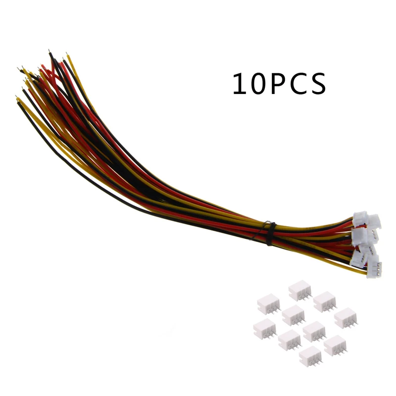 

JST 1.5mm ZH 3-Pin Female Connector with Wire and Male connector x 10 SETS