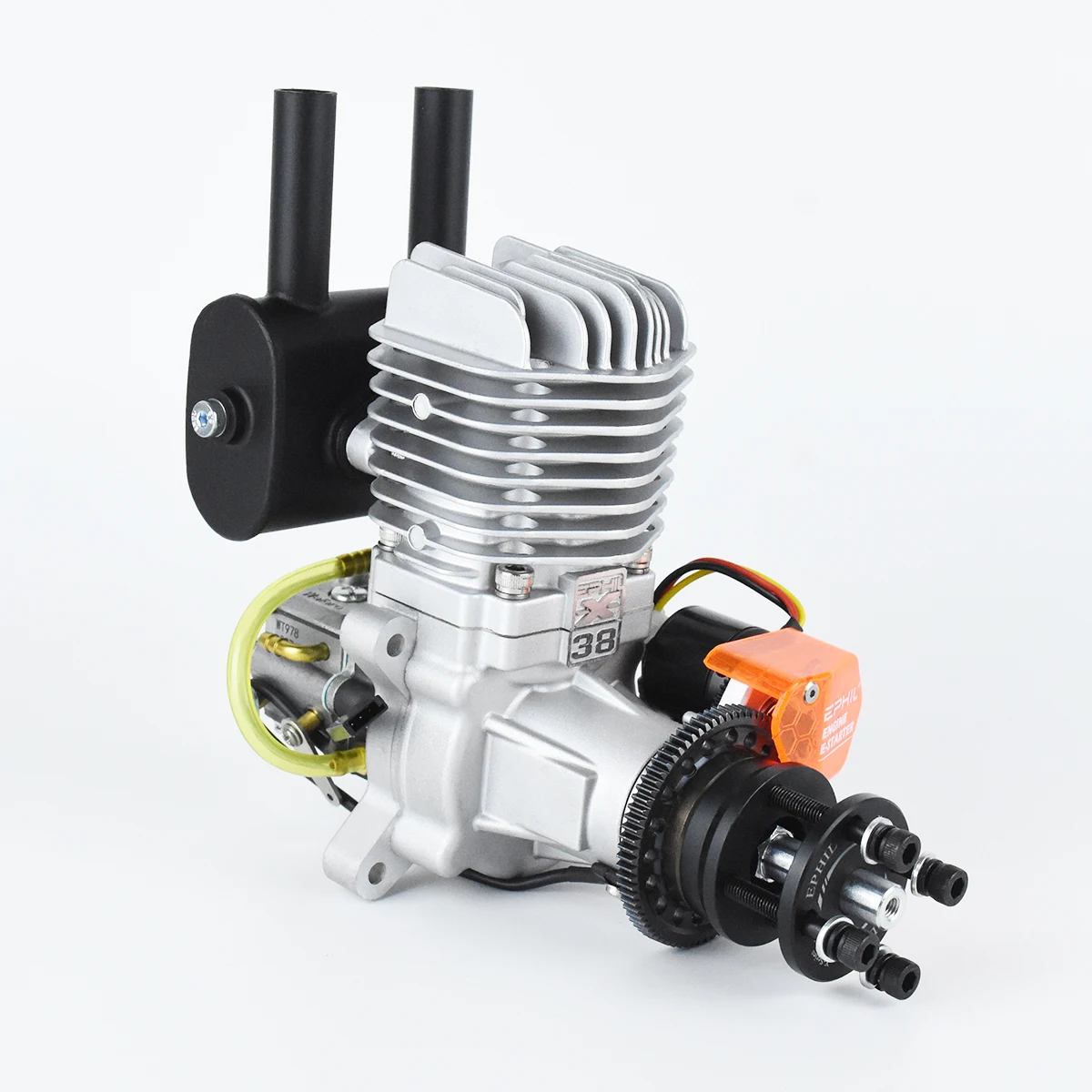 Фото EPHIL Power X-38cc-R Pro Модель самолета Бензиновый двигатель Электрический стартер Одноцилиндровый двухтактный задний ряд №2