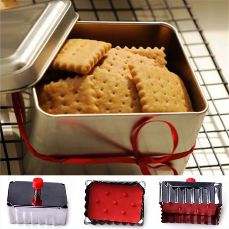 

1Pcs Classical Shape Cookie Chocolates Cake Mold Stainless Steel Spring Press Fondant Biscuit Cutters Cupcake Decoration Tools