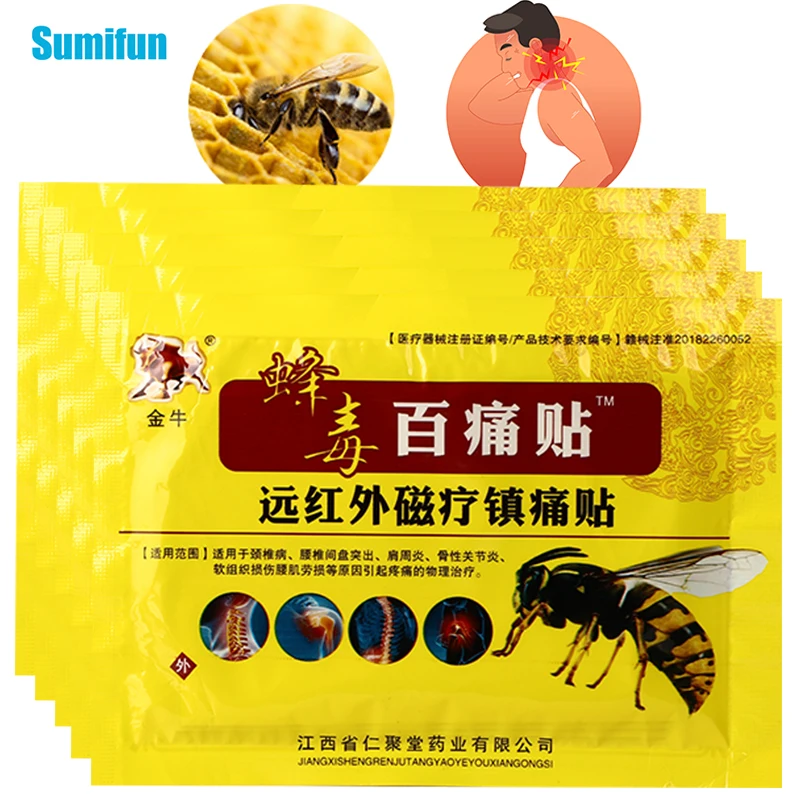 

40Pcs Bee Venom Back Pain Patch Creatine Muscle Pain Health Care Knee Joints Arthritis Treatment Medical Plaster Gout Sticker