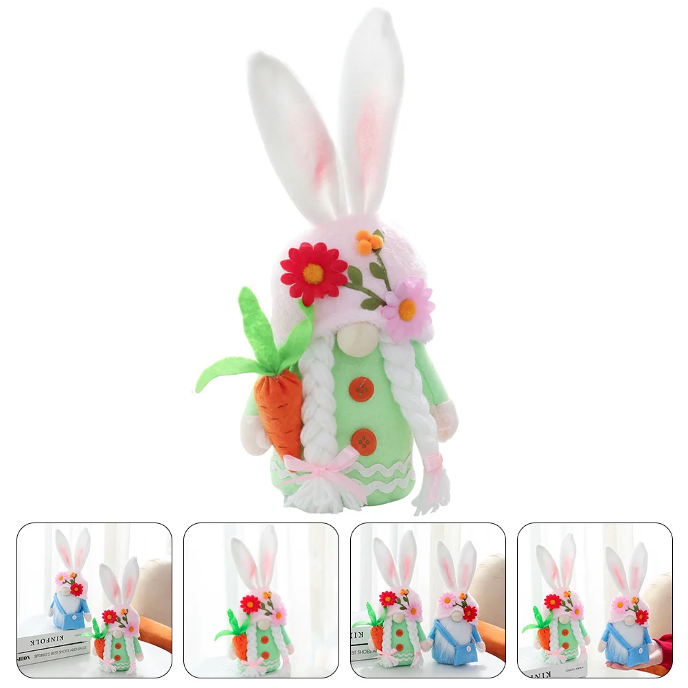 

Stuffed Adorable Bunny Gnome Decoration Faceless Plush Bunny Gnome