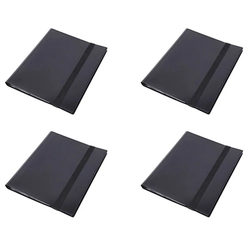 

4X Trading Card Binder, Card Collectors Album With 360 Pockets, Double Sides 9-Pocket Pages Trading Card Holder