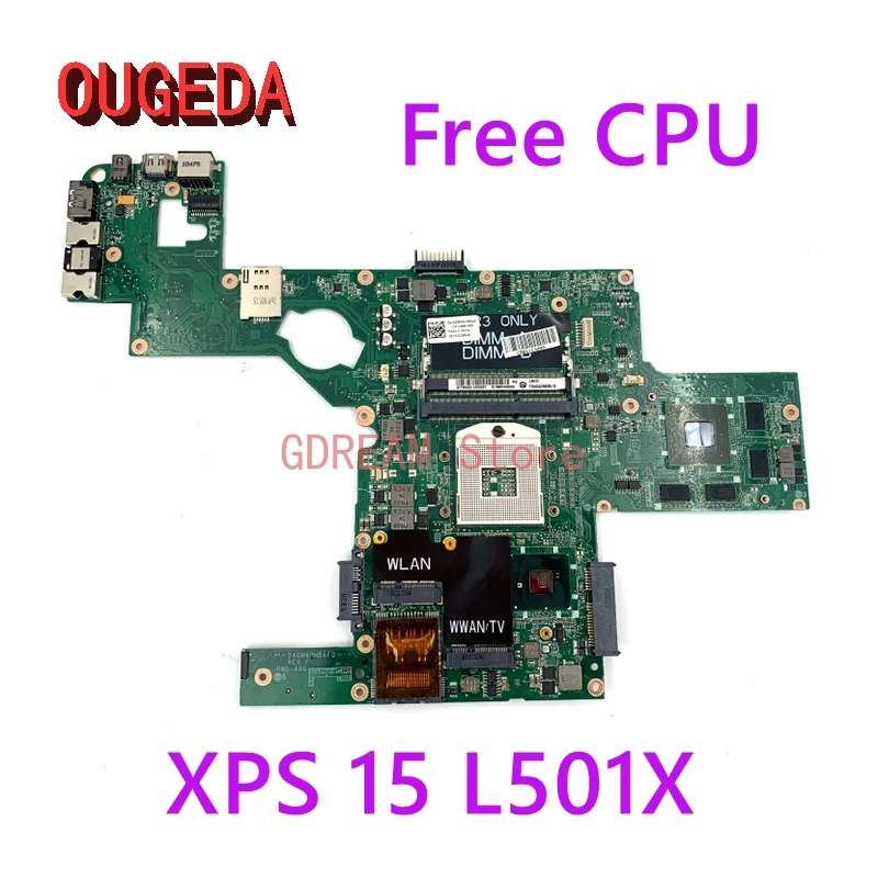 Материнская плата OUGEDA CN-0C9RHD 0C9RHD DAGM6BMB8F0 для ноутбука Dell XPS 15 L501X материнская HM57 DDR3