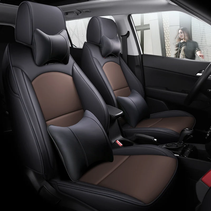 

Custom Car Seat Covers For Hyundai ix25 2014 2015 2016 2017 2018 2019 Waterproof Leatherette Original Auto matching Accessories