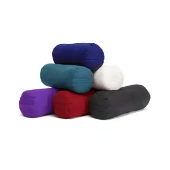 

Green Supportive Round Cotton Yoga Bolster