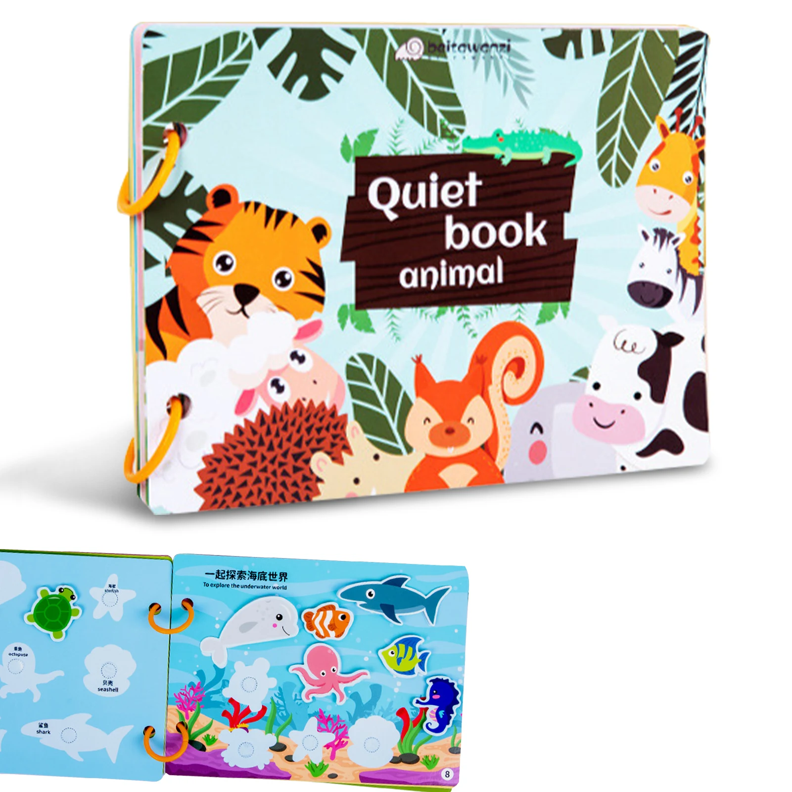 

Montessori Paste Busy Book Quiet Sticker Books For Kids Preschool Activity Early Learning Toys With 4 Themes Child Birthday Gift