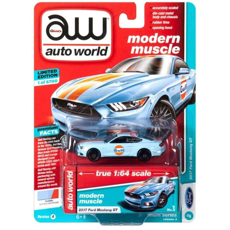Auto World AW1:64 Challenger Hellcat Silverado F150 Пикап Mustang GT сплав имитация модели автомобиля