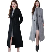 high grade thickened woolen jacket coat women mid length 2022 winter new all match thin and warm women coat windbreaker slim fit
