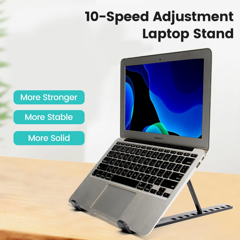 

Computer Stand for Laptop Stand Portable Notebook Support Base Holder Adjustable 10 Speed Bracket for Laptop & Tablet Accessorie