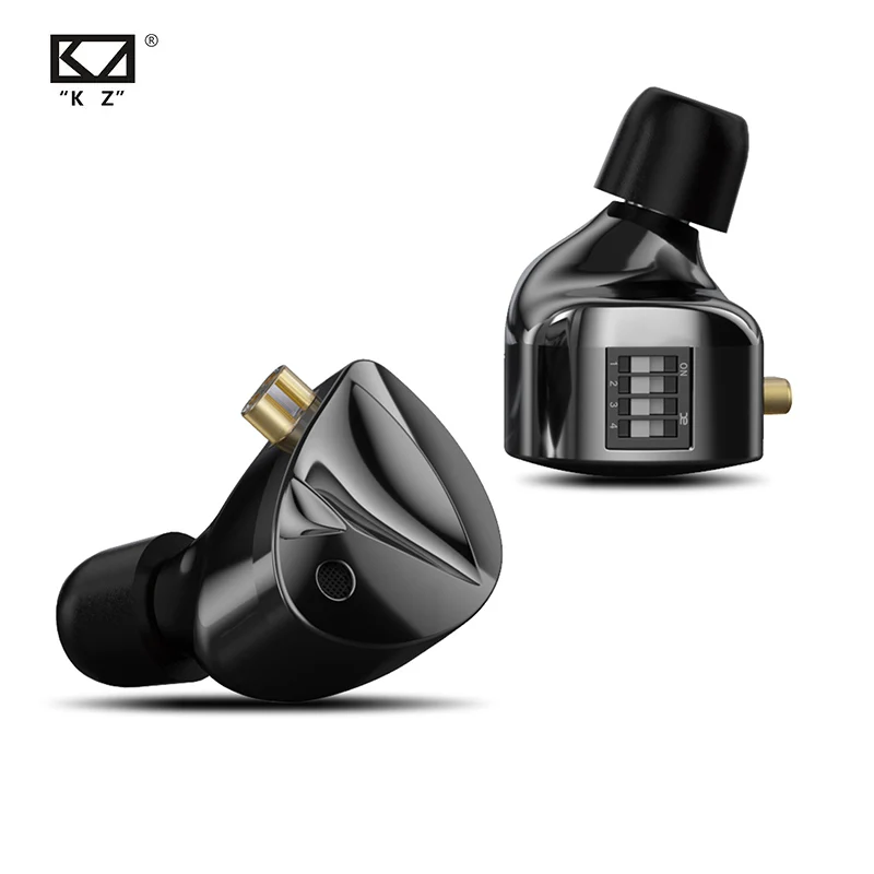 

TONLISH KZ D-Fi In Ear Monitor HiFi Earphone 4-Level customizableTuning Switch Headphone Zobel network circuit design Headset
