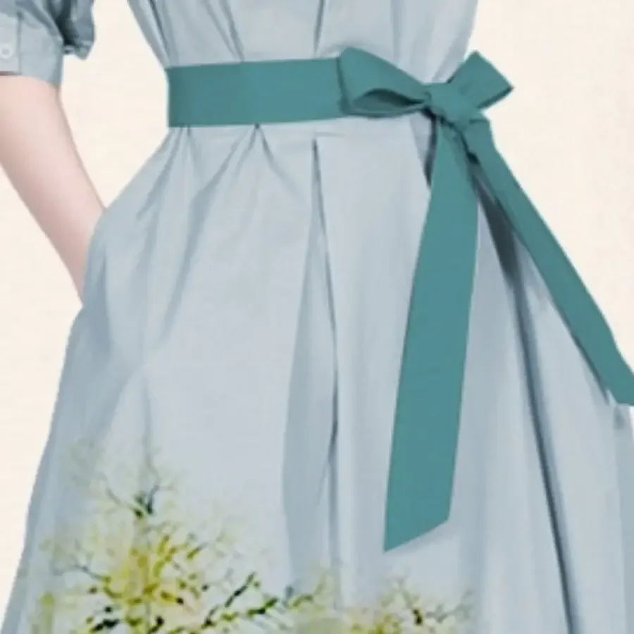 Платье с чернилами и принтом на талии женская одежда новинка лета 2023 винтажная