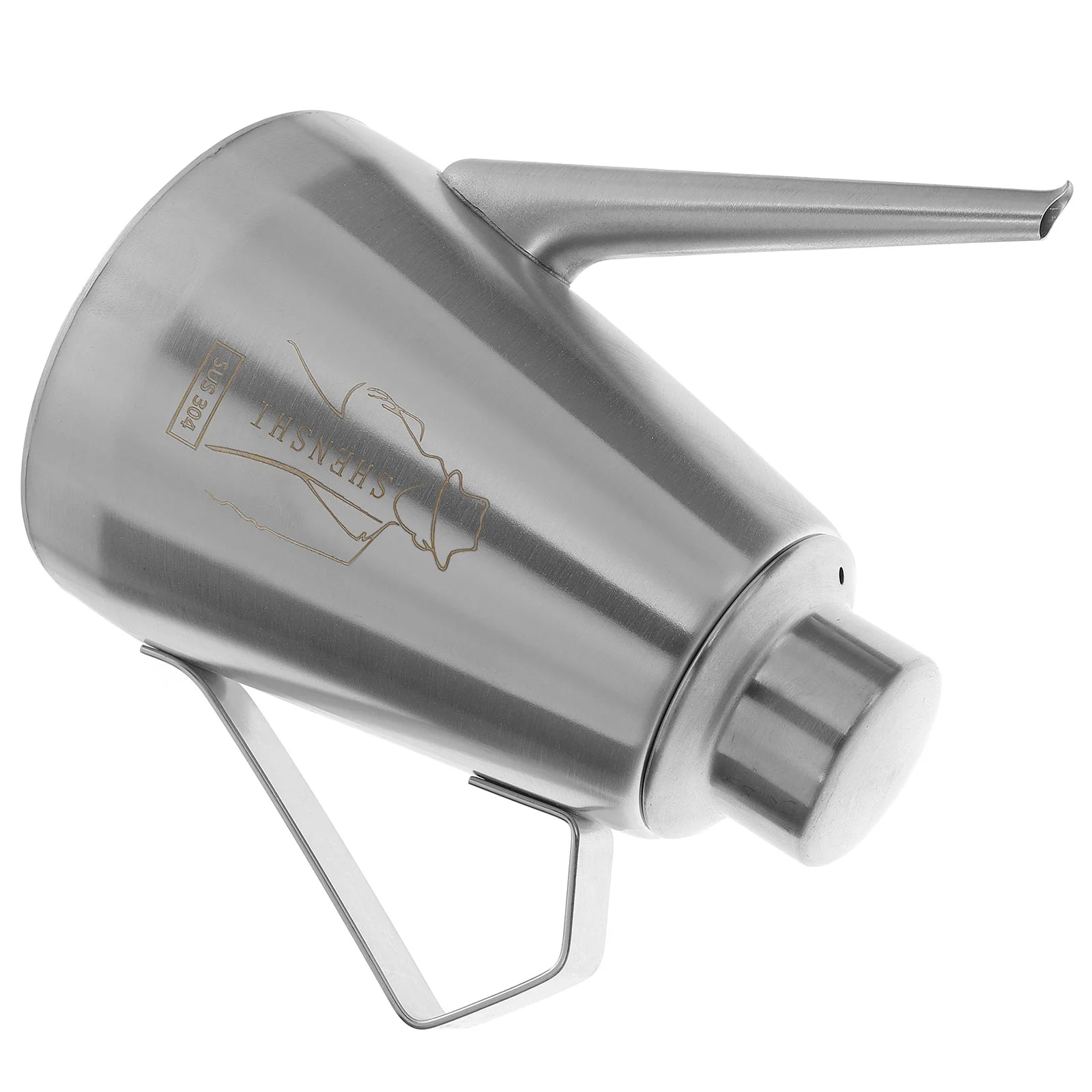 

Soy Sauce Oil Metal Condiment Pot Cruet Soy Sauce Holder Sushi Soy Sauce Dispenser(450ml)