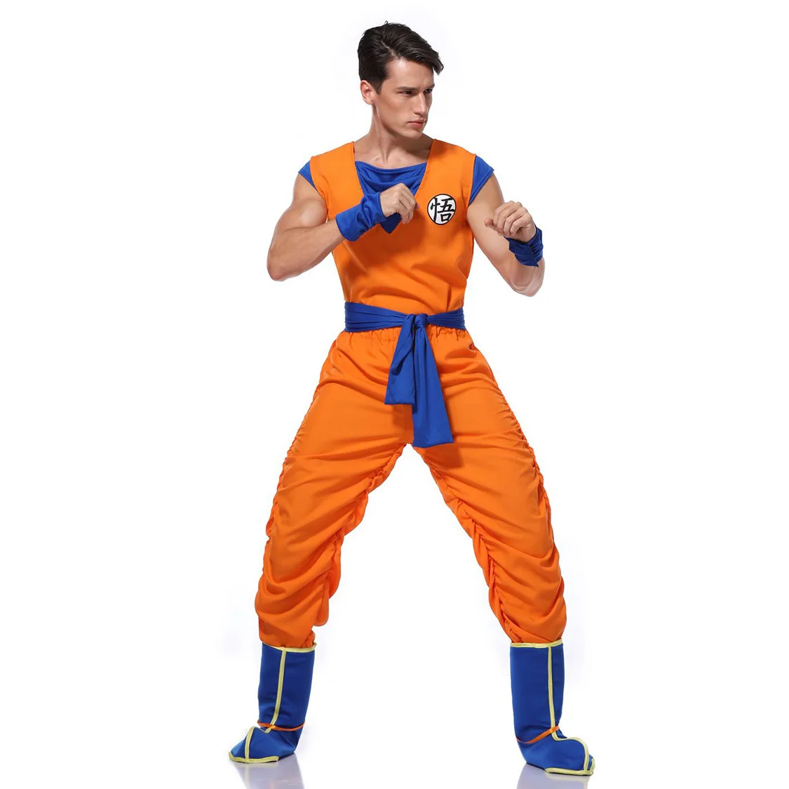 Son Goku Cosplay Costume Adult Men Anime Set Halloween Cool Outfit