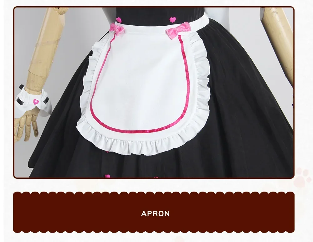 Chocola NEKOPARA Косплей Vanilla Maid Dress Костюм Cat Neko Girl Женский Игра