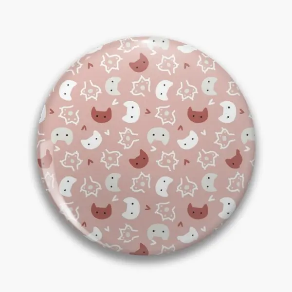 Белая кошка говорит что Эй на мягкой пуговице персонализируемый мультяшный