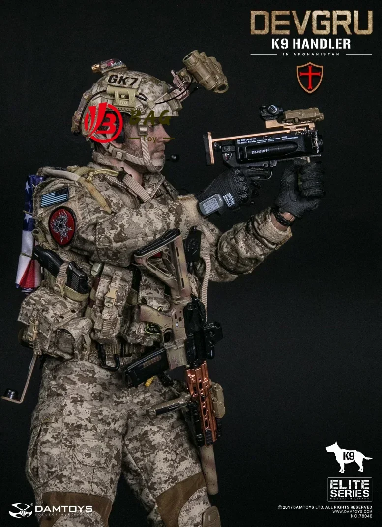 Фигурки героев 1/6 модель DAMTOYS DAM78040 US Navy SEAL DEVGRU K9 (have dog) на складе