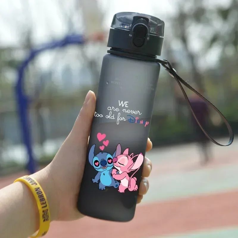 560 мл Disney Stitch чашка для воды большой емкости аниме мультфильм портативные