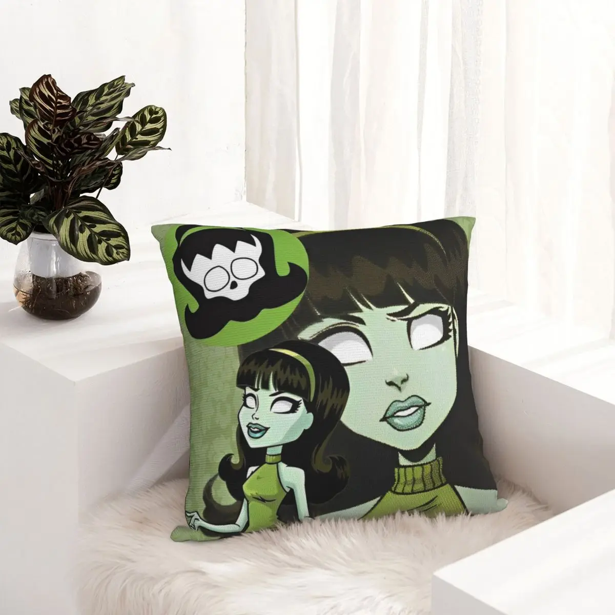 Квадратные наволочки с рисунком монстра чехол для подушки сиденья Дракулары