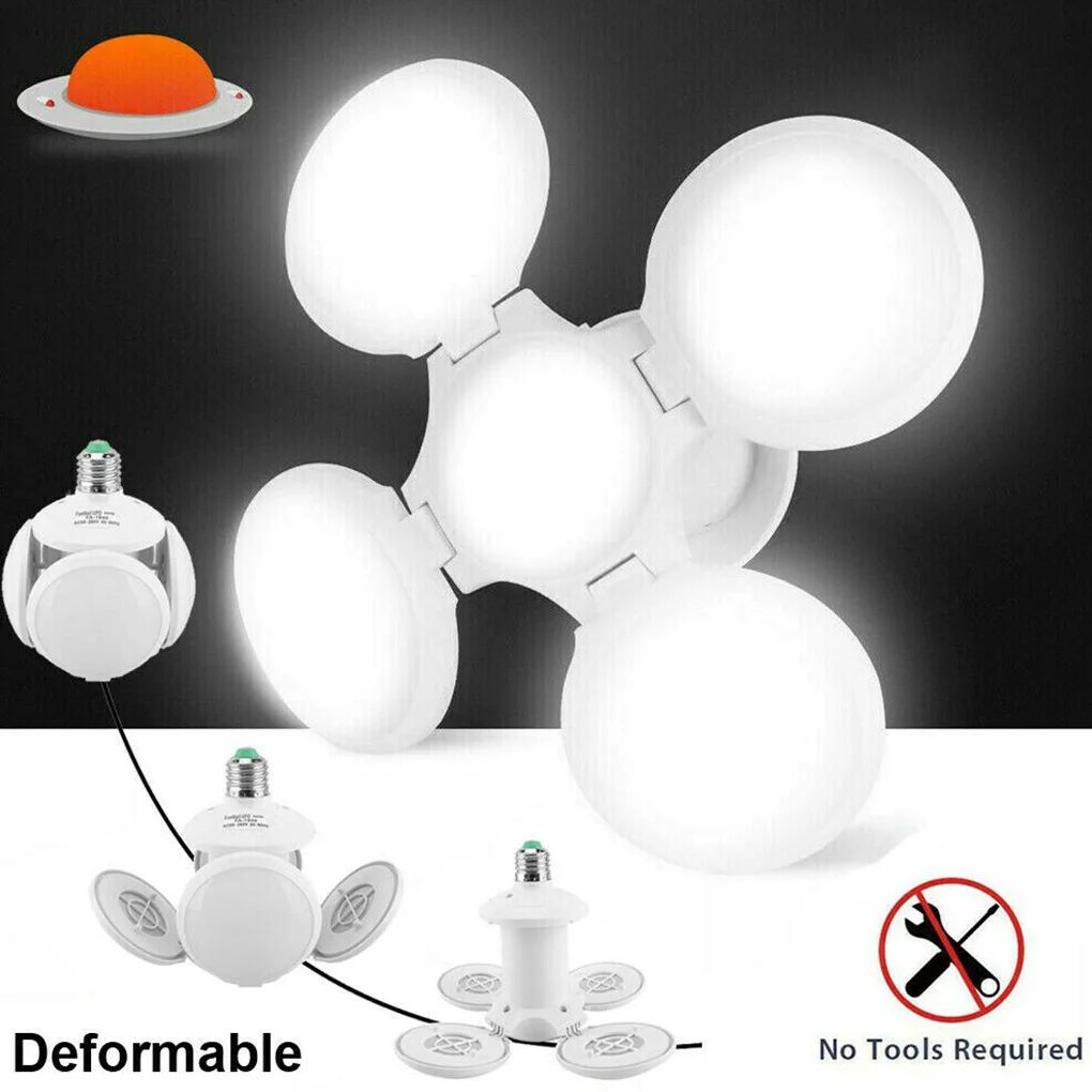 

E27 LED Bulb 40W Football Bulb AC 85-265V LED Spotlight Garage Ceiling Light LED Light For Home Folding Bulb