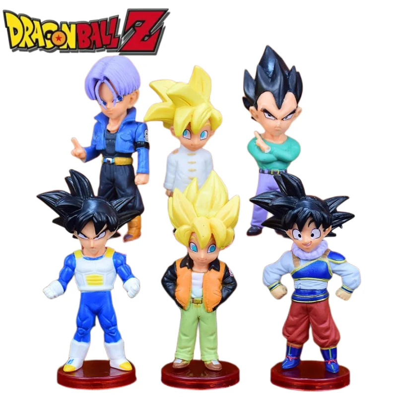 

Dragon Ball Series Childhood Monkey King Kiki Vegeta Trunks Anime Cartoon Hand-run Model Ornament Children's Educational Toys