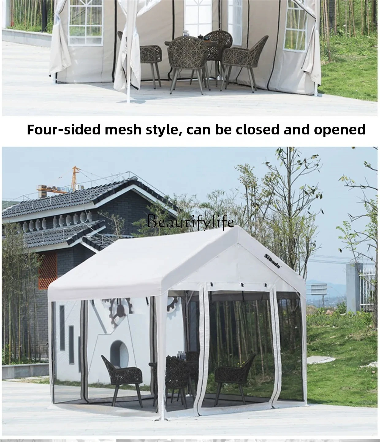 Tenda da sole per esterni , riparo antipioggia, isolamento per ombrellone a quattro gambe addensato (art.: 3920d360c775d) - 3920d360c775d